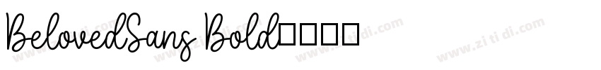 BelovedSans Bold字体转换